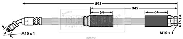 BORG & BECK Pidurivoolik BBH7904